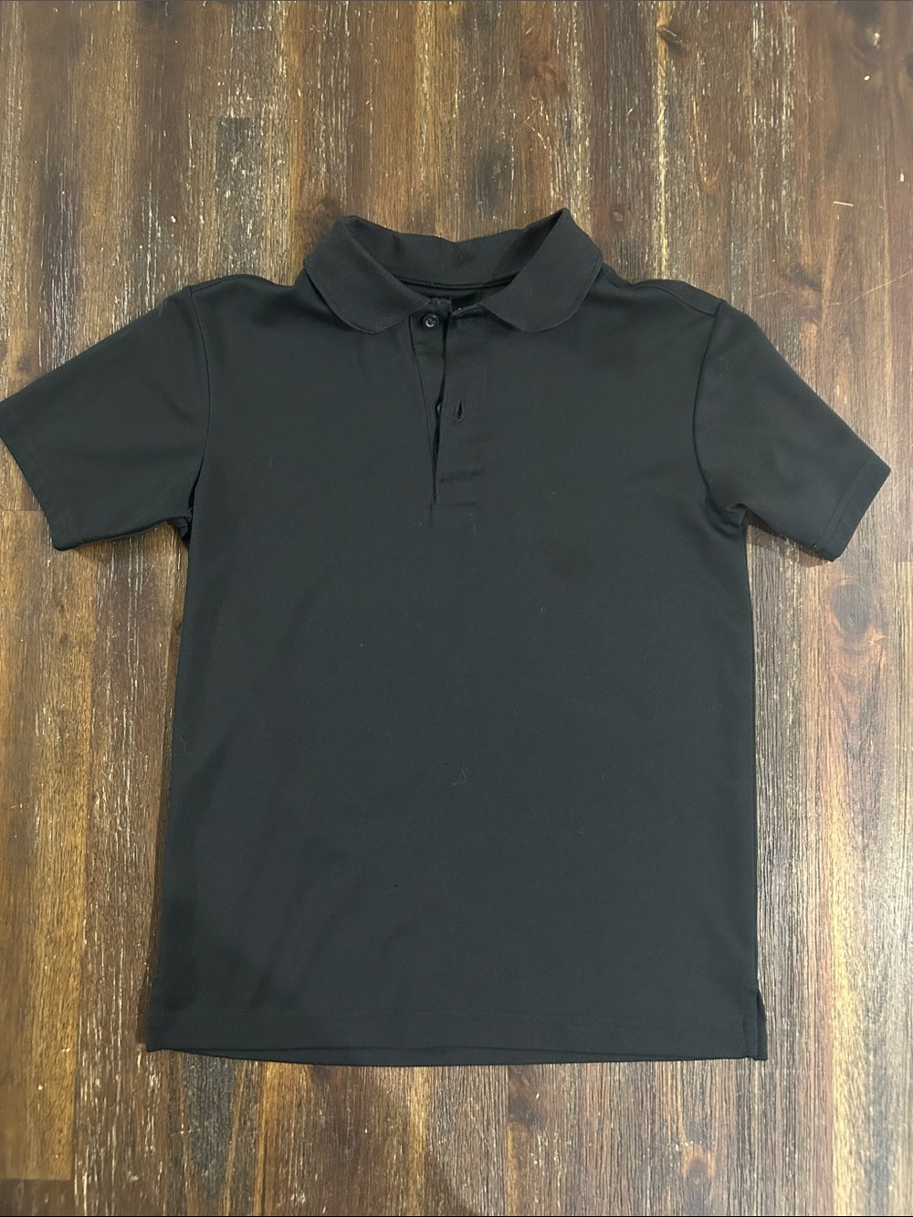 Chaps Boys Black Short Sleeve Polo for Kids